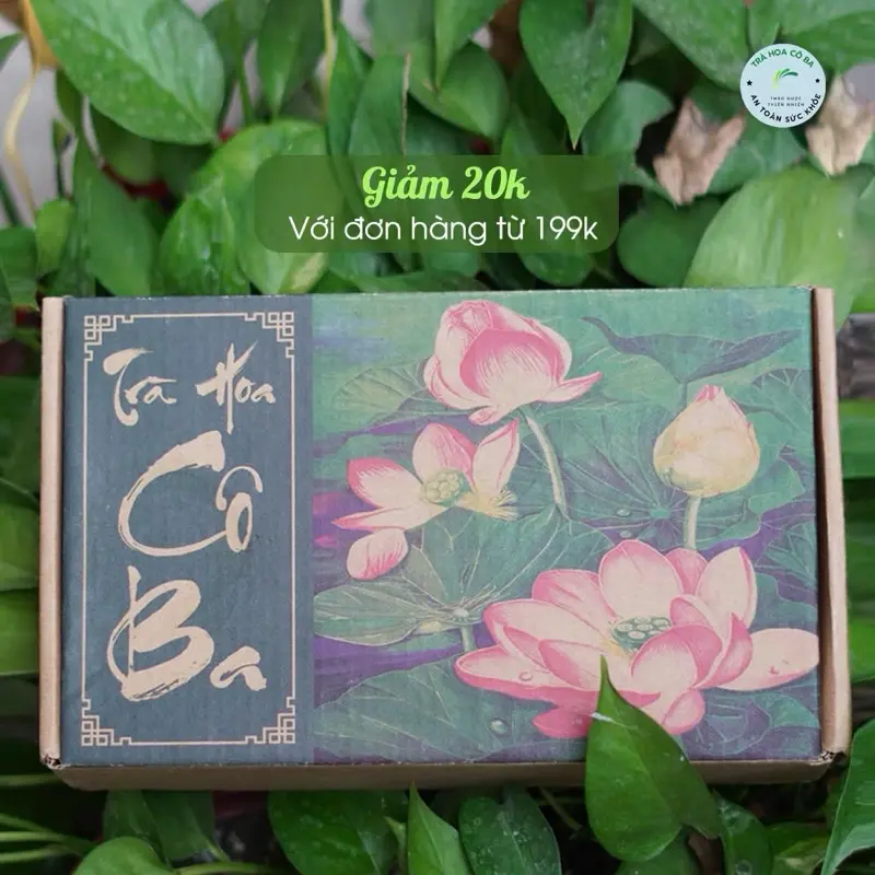 Trà Chanh dây kim quất hộp 30 gói Trà Hoa Cô Ba- Set chanh dây, kim quất , đường phèn 6