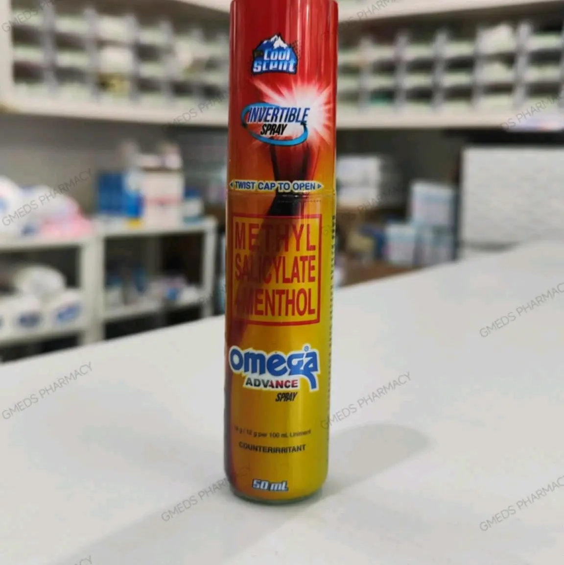 OMEGA ADVANCE SPRAY COOL SCENT 50ML PAIN RELIEF