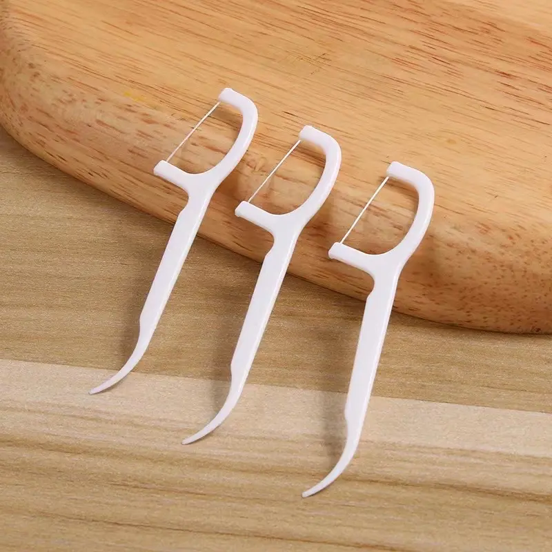 Benang Tusuk Gigi Pembersih Sela Gigi Steril 50 PCS Benang Busur Tusuk Gigi Macromole MKS N02cul Carea Benang Tusuk Gigi Macromolecul carea Dental flosser Toothpick SH S11 7
