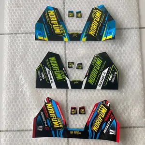 STIKER NORIFUMI FINYL BOLAK BALIK Plastik Logam Kulit PU Sintetis Motorcycle