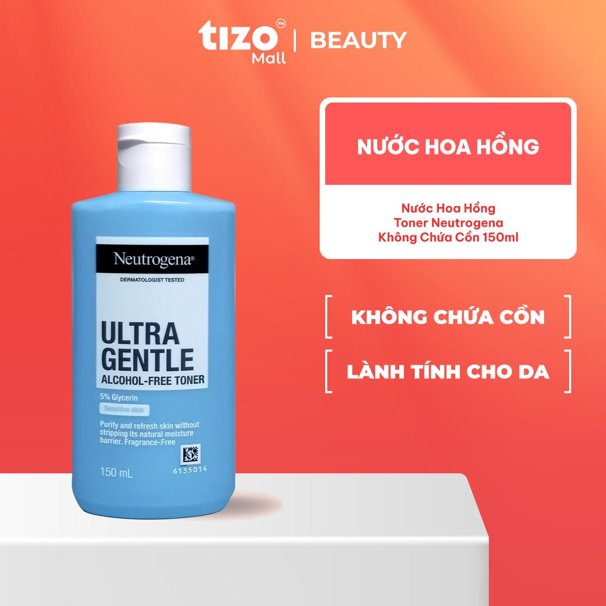 NƯỚC HOA HỒNG TONER NEUTROGENA KHÔNG CHỨA CỒN NEUTROGENA ALCOHOL-FREE TONER 150ML CHĂM SÓC DA SKINCARE