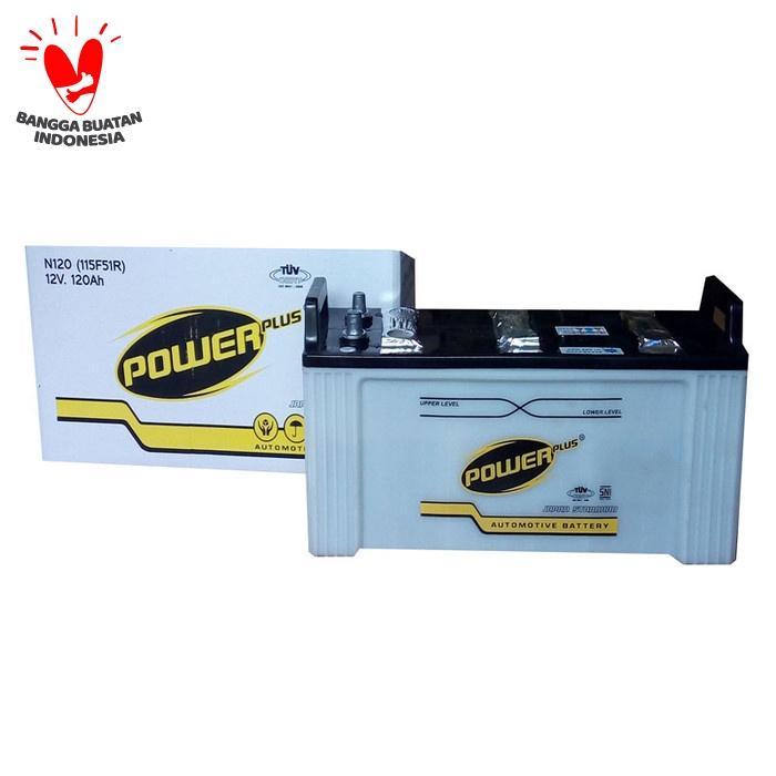 Gambar Powerplus N120 (Aki Genset 120ah / Accu Truk Mitsubishi, Hino, Isuzu) - Tanpa Air Zuur dari Powerplus Indonesia Kab. Tangerang Tokopedia