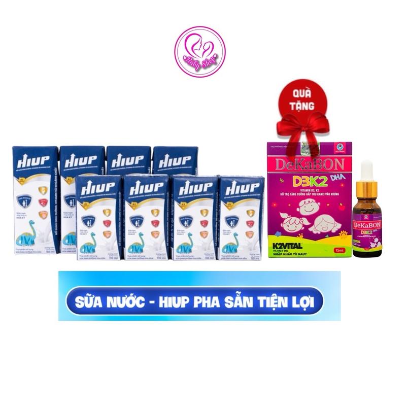 Thùng sữa non Hiup dạng nước pha sẵn thơm ngon tiện lợi hỗ trợ bé phát triển chiều cao