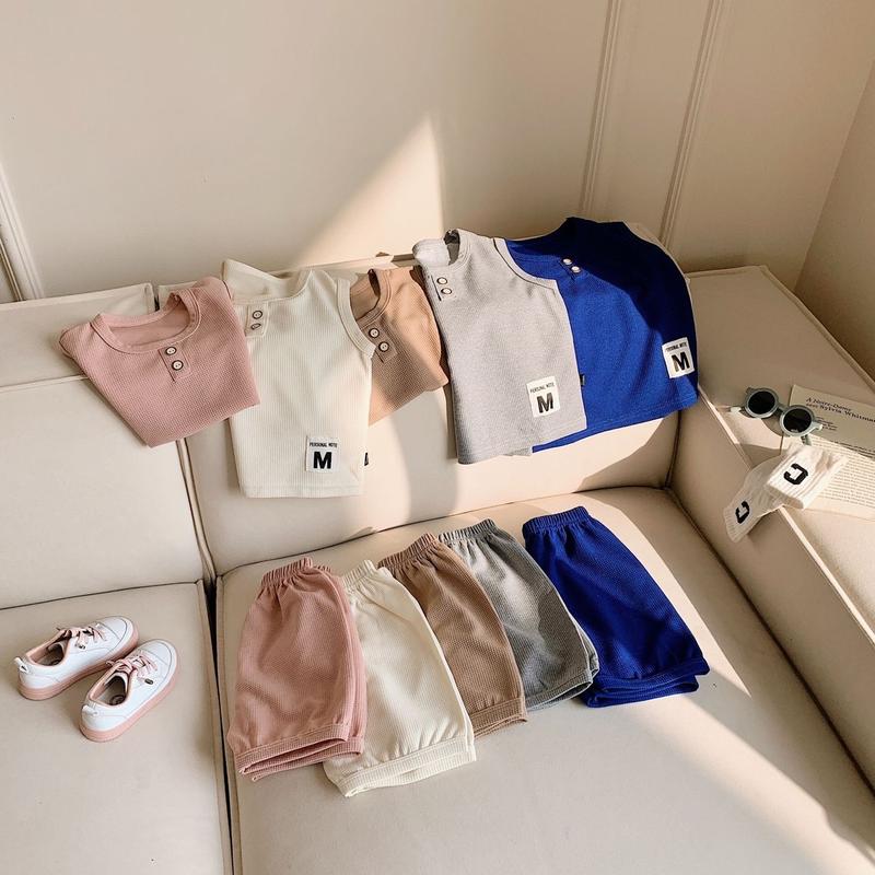 Product Introduction of ชุดเด็กน่ารักใส่ได้ทั้งเด็กชายและเด็กหญิงผ้าวาฟเฟิลทรงสวยสไตล์เกาหลี 9