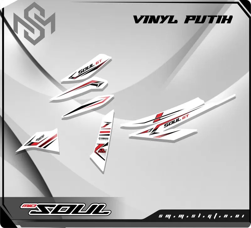 Stiker Striping MIO SOUL GT 125 NEW -  Sticker Motor Yamaha Mio Variasi Transparan SM 1