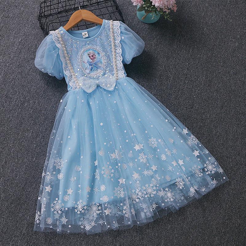 Product Introduction of Frozen Princess Dress Girls' Dress Children's Luminous Aisha Dress Lolita Dress Summer New 25