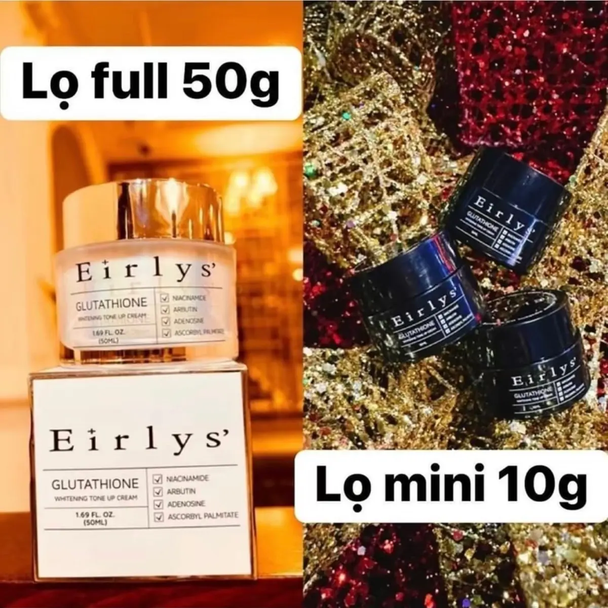 Kem ngy dng da Eirlys h chit mini 10gr - TikTok Shop Vietnam