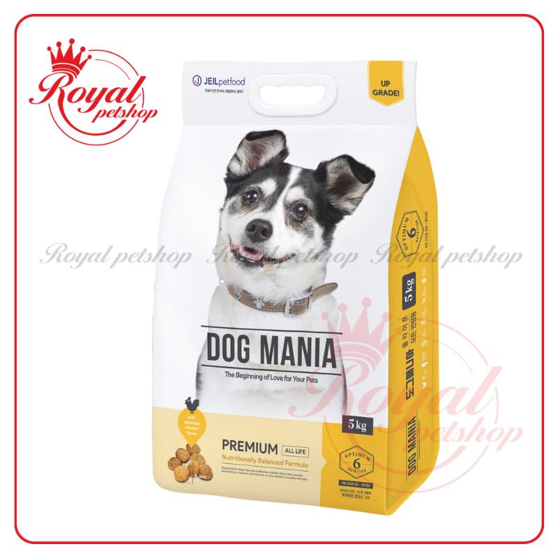   5KG  DOG MANIA PREMIUM - Thức ăn hạt Cho Chó Mọi Lứa Tuổi nhập khẩu Hàn Quốc 