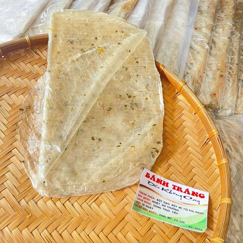  500gr Bánh Tráng Dẽo Không Cay Snack Ăn Vặt 