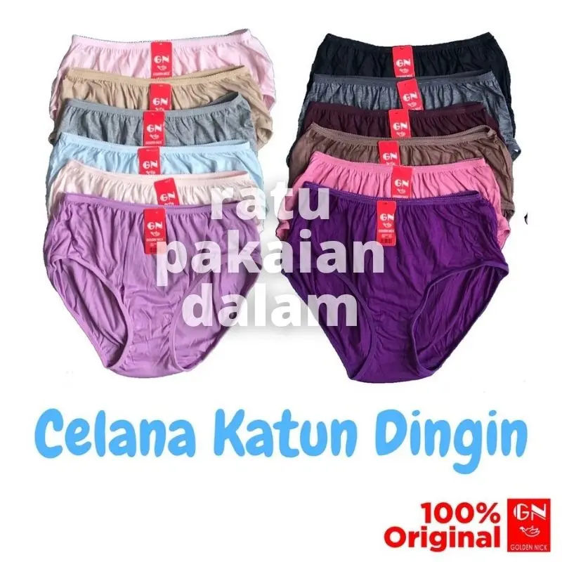 BELI 1 LUSIN GRATIS 1 - CD GOLDEN NICK CELANA DALAM WANITA BISA COD WARNA GELAP MUDA 3