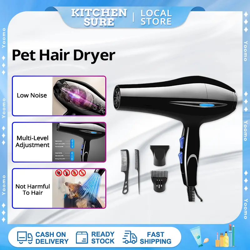 Hair Dryer，Professional Hair Dryer Low Noise Design Dog Dryer Blower Dog Blower Hair Dryer Pet Blower Pet Hair Dryer For Dog/Cat Pet Grooming Blower