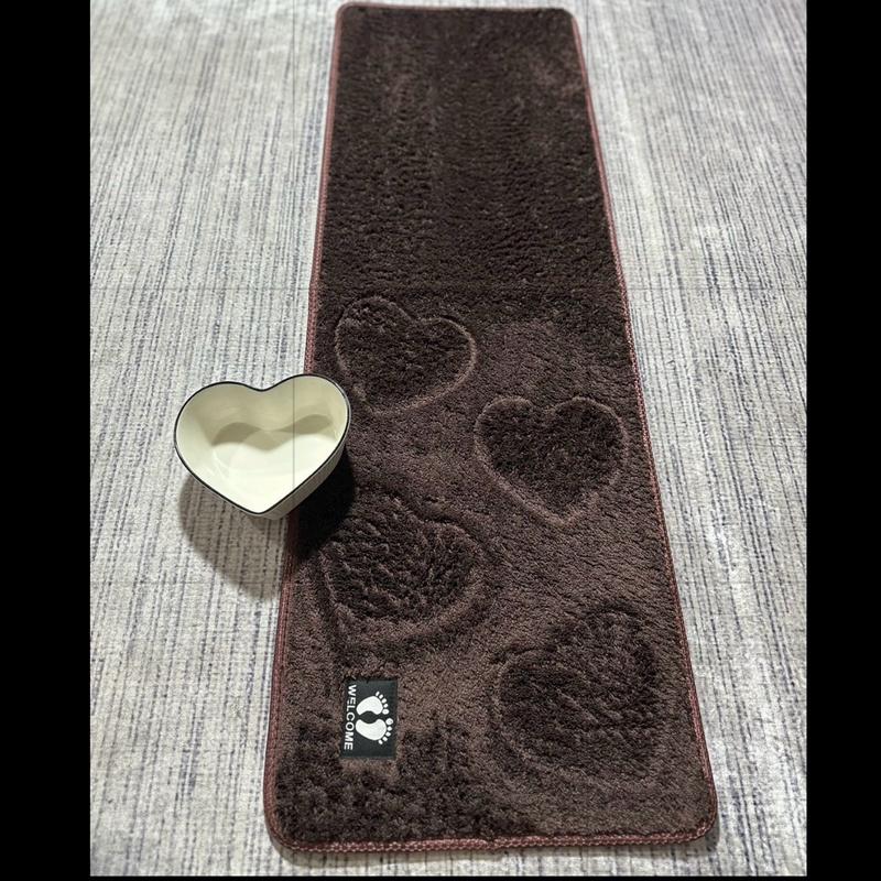 Tấm Thảm dài Lau Chân Lông Cừu Len MỊN Màu Ngẫu Nhiên Thâm Hút Tốt - Chống Trơn Trượt KT 40x1m2