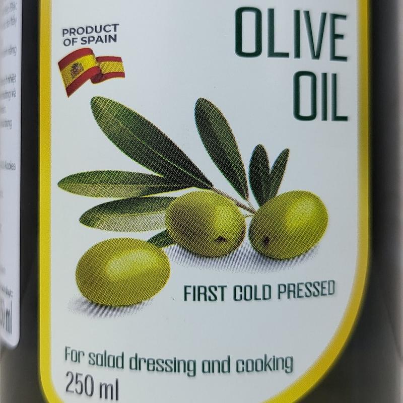 OLIVOILA (chai nhỏ 250ml) DẦU Ô LIU ÉP LẠNH NGUYÊN CHẤT TBN Extra Virgin Olive Oil (HALAL) 1