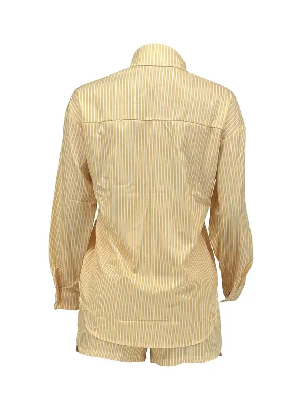 Women's Striped Print Button Shirt & Shorts Set, Casual Short Sleeve Collared Top & Shorts for Daily Wear, Ladies Two-piece Outfits for All Seasons 5