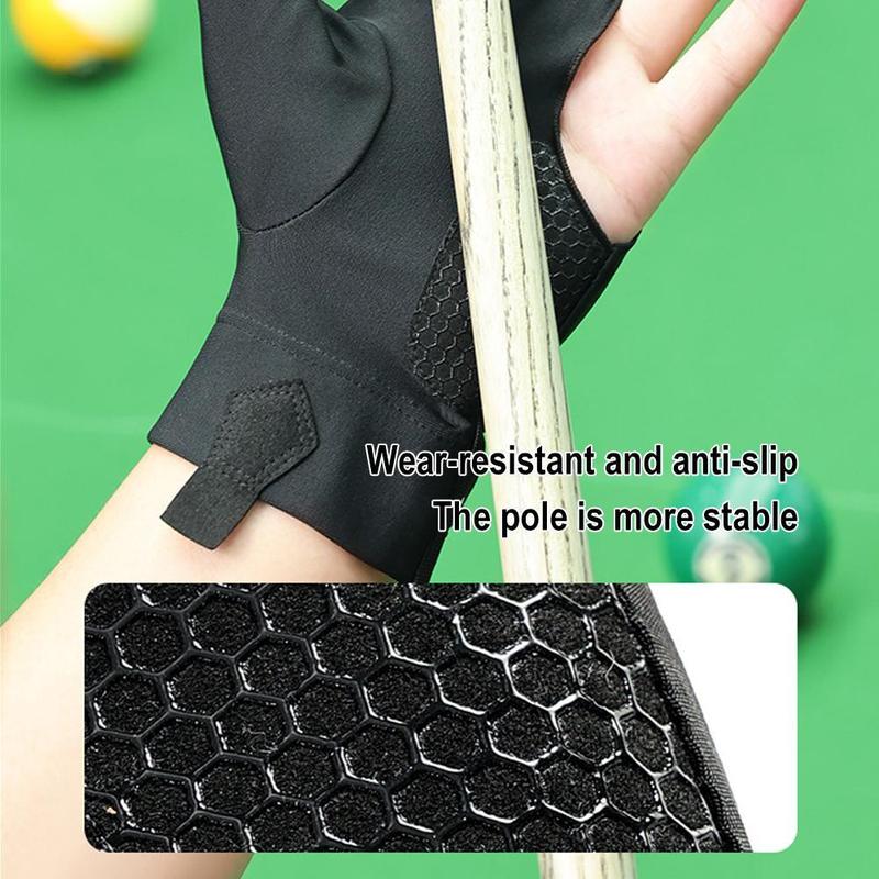 Product Introduction of Professional Pressure Billiards Gloves NonSlip Snooker Gloves with Three Fingers for Optimal G2A0 38