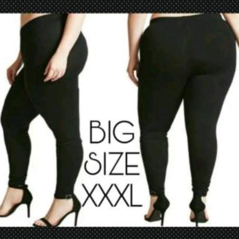 Legging Panjang Super Jumbo / Legging Panjang Spandex / Legging Panjang Polos  Wanita / Celana Legging Panjang Big Size Melar 1