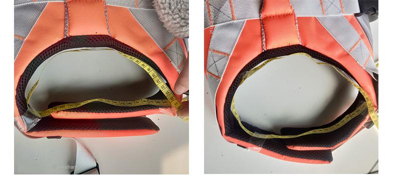 Product Introduction of Dog Life Jacket Pet Safety Rescue Swimsuit Dog Surfing Swimming Clothes Summer Vacation Oxford Breathable Bulldog Safety Clothes 46