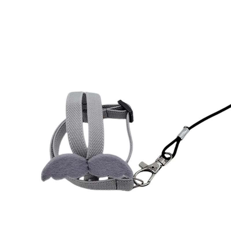 Product Introduction of Parrot Bird Flying Traction Rope Adjustable Ultra-light Harness Leash With Comfortable Handle For Cockatiel Small Birds hotsale 9