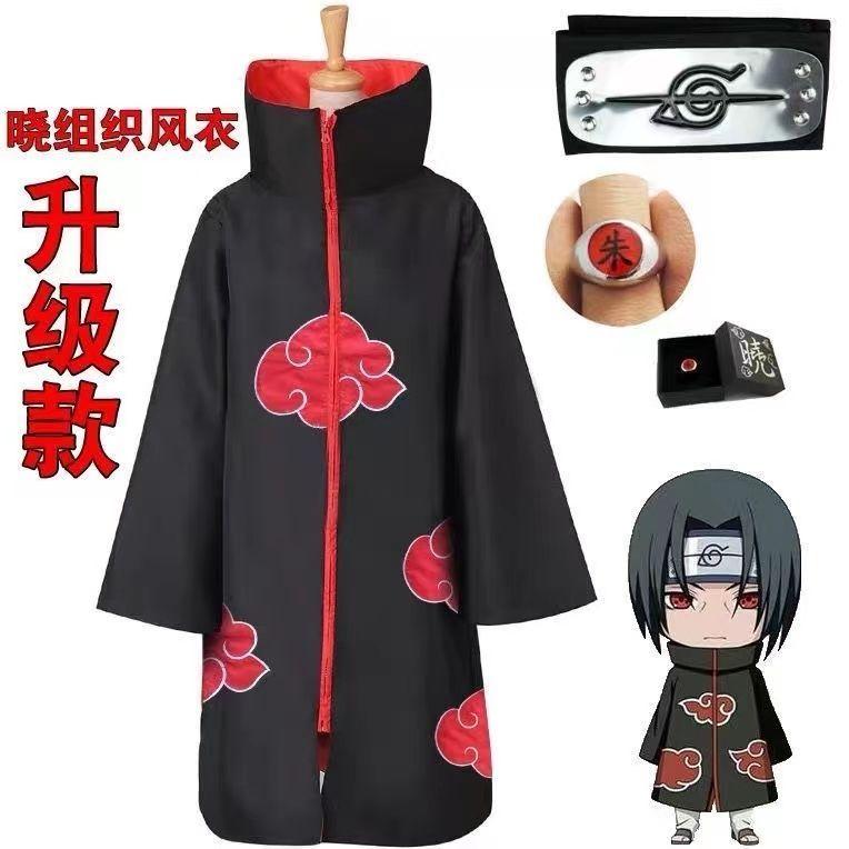 Áo choàng cosplay Naruto Itachi Uchiha Ninja Naruto Yondaime Hokage Akatsuki Cloak cosplay Payne trang phục 1
