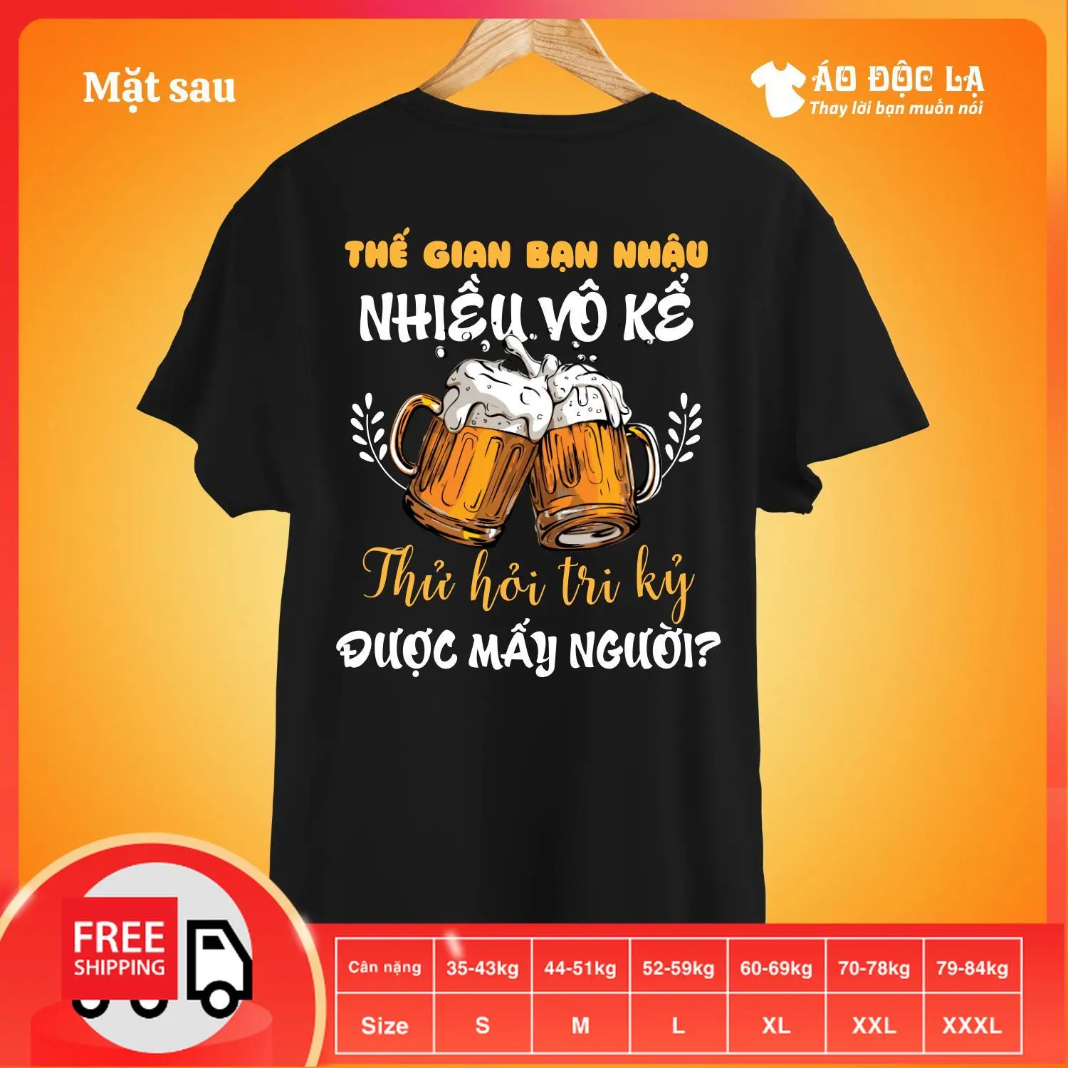 Áo Thế gian bạn nhậu nhiều vô kể, thử hỏi tri kỷ được mấy người