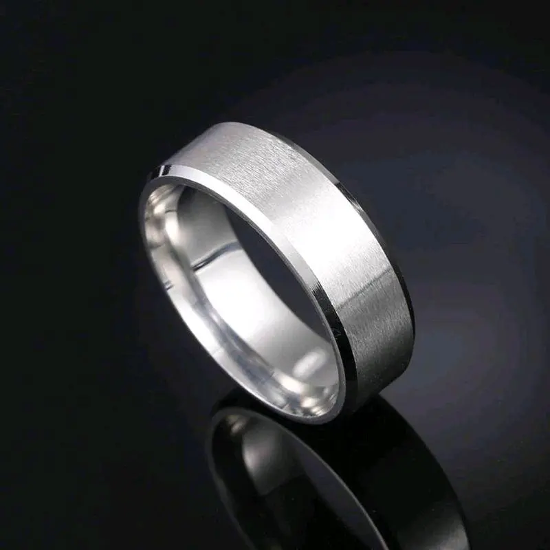 cincin titanium terlaris motif tercantik warna  Emas Putih Rings Elegan 5