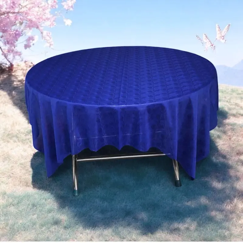 Khăn trải bàn ( tấm khăn hình vuông 1.5m) ép nhiệt xung quanh 0
