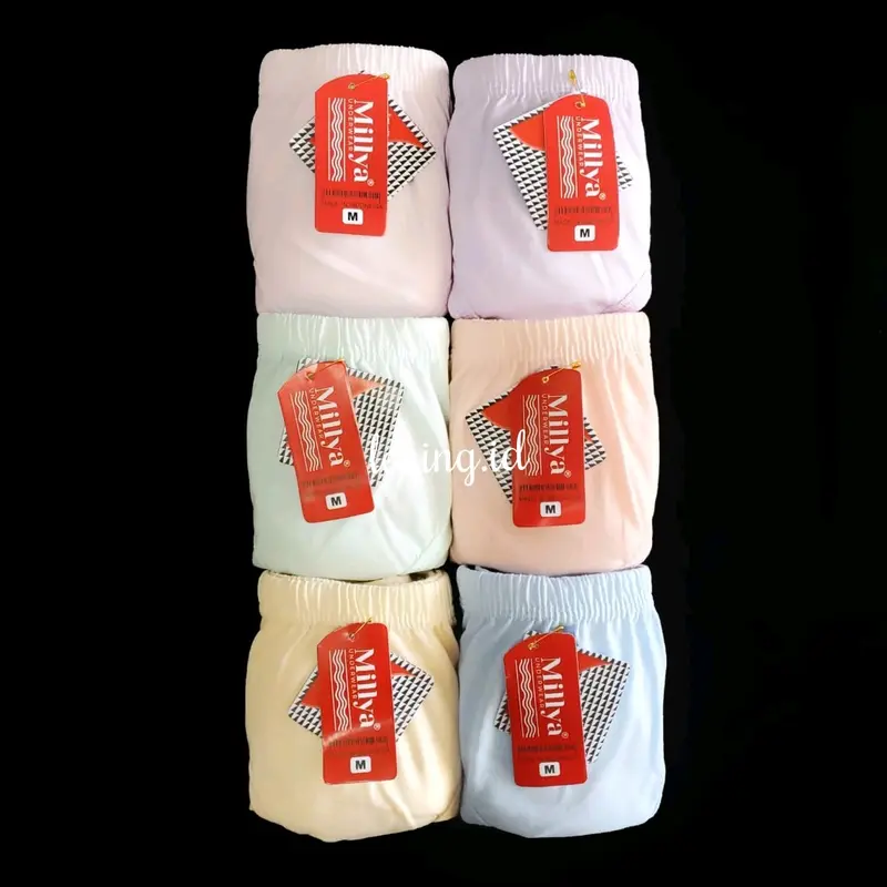 GROSIR 12 PCS ( 1 LUSIN ) CELANA DALAM WANITA JUMBO WARNA SOFT / KATUN MUDA 2