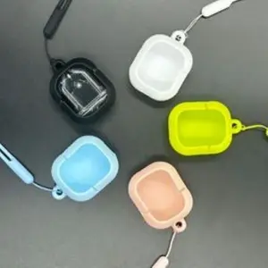 Casing AIR31 Silikon Pelindung TWS Earphone Case Anti Gores Shockproof dengan Gantungan Warna Lucu