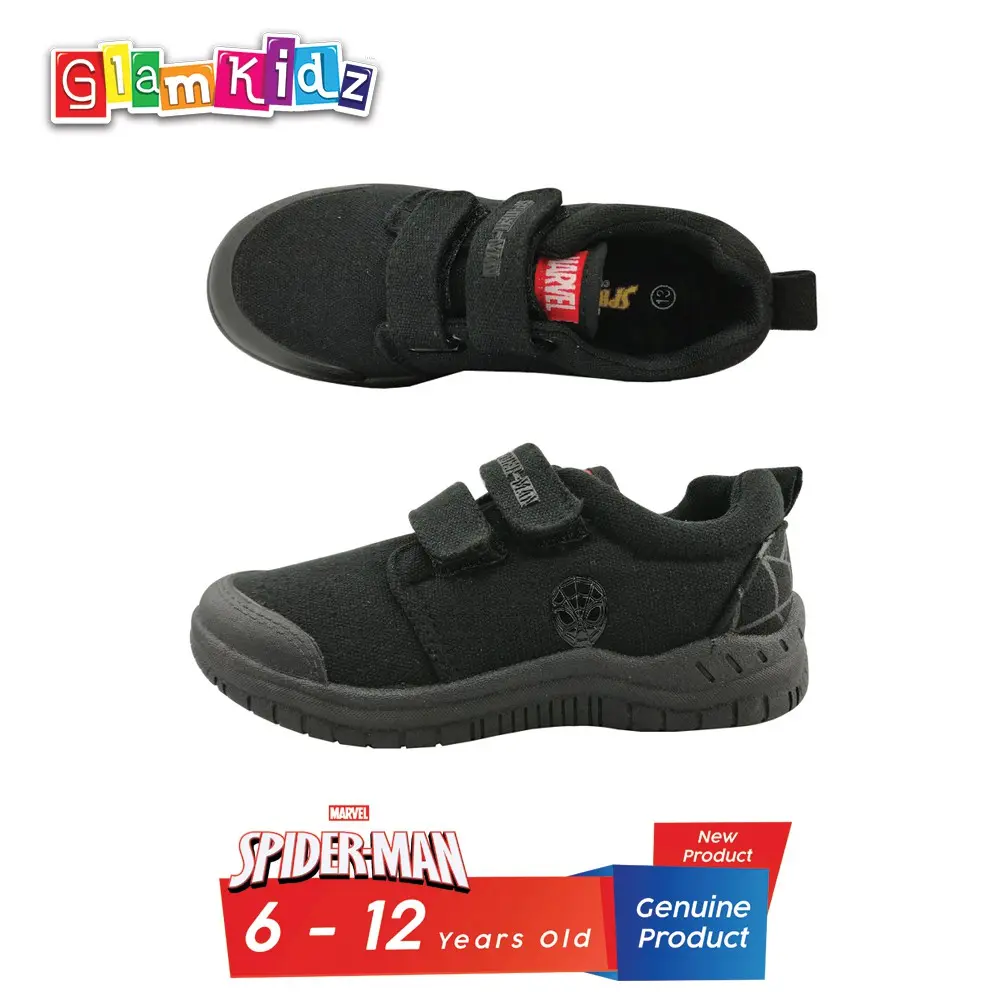 Marvel Spiderman Children School Shoes / Kasut Sekolah Budak Marvel Spiderman (Black) #3/5-1158