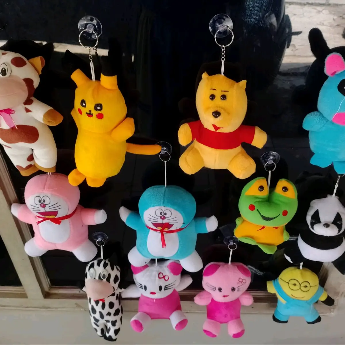 Boneka Tempelan Kaca Mobil Toys Dolls - Model 15cm - Bahan velboa dan di isi slikon dan dacron