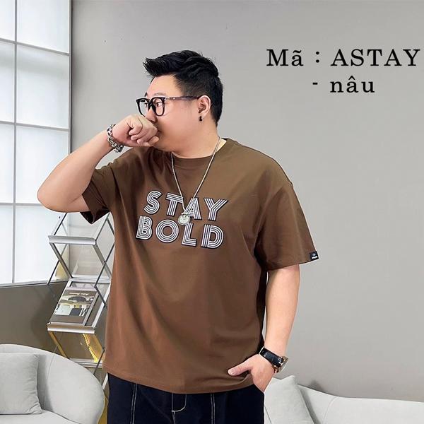 Áo Thun Cổ Tròn  BigSize cho AE Béo ( Mã ASTAY) Nam Menswear Cotton