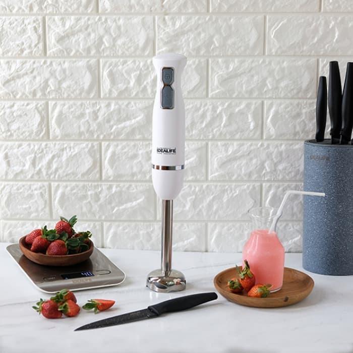 Gambar Idealife IL214 – Hand Blender Single Speed 400 Watt Pelumat Portable Mini Stainless Putih dari BEZTRO Kota Administrasi Jakarta Utara Tokopedia