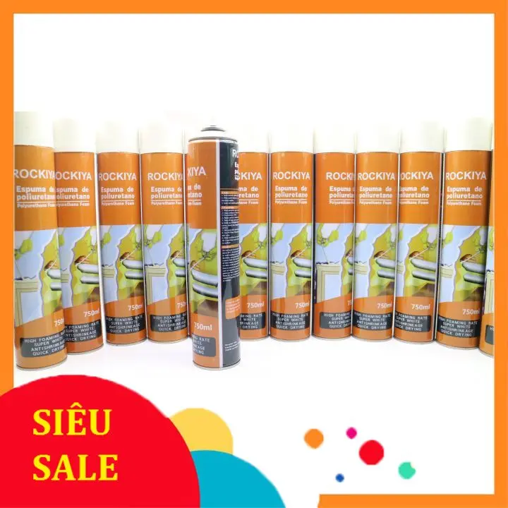 Keo bọt nở siêu dính 750ml - Bình xịt bọt nở trang trí, sửa chữa tạo thẩm mỹ đẹp ( Hàng chính hãng) 3