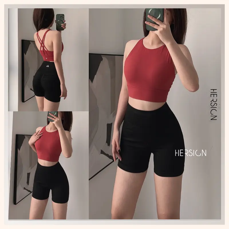 Set đồ tập gym nữ ngắn Đồ tập yoga áo bra quần short HERSIGN-SMIXB21N12 0