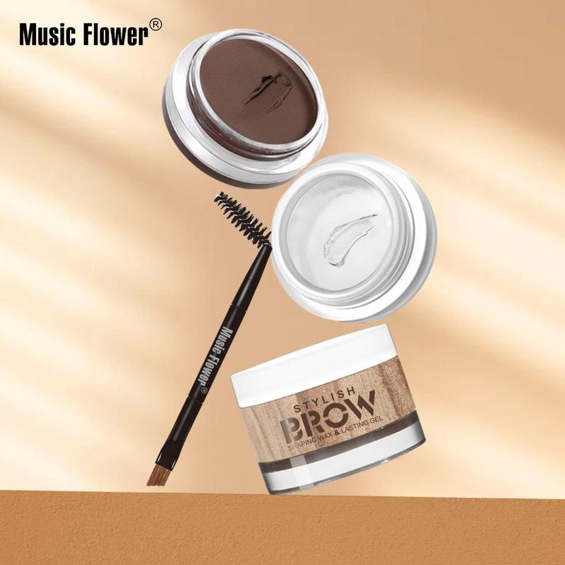 2 in 1 Eyebrow Gel with Brush, 1 Count Waterproof Long Lasting Eyebrow Gel, Eyebrow Makeup Tool for Women & Girls 0
