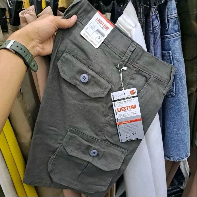 Celana Pendek Kargo Twill Tebal Melar Stanles Pria Distro Shorts Cargo Chino Santai 1