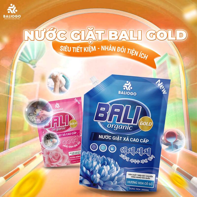 2 Túi nước giặt xả Cao Cấp Bali GOLD 6kg