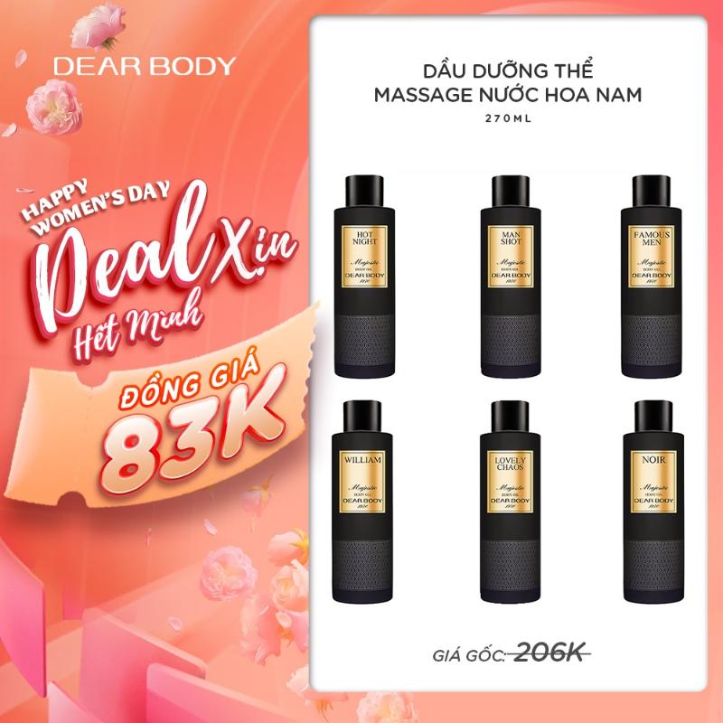 Product Introduction of Tinh Dầu Dưỡng Thể Thượng Hạng Hương Nước Hoa Dành Cho Nam DEAR BODY Majestic Body Oil For Men 270ml 0