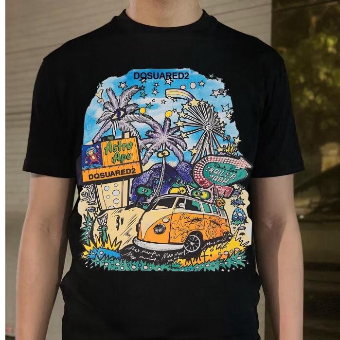 Áo phông dsq mùa hè thailan cotton 100% 2 chiều full tag mác sườn new 2025 nam menswear