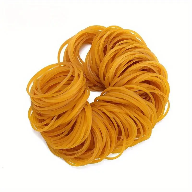 Solid Color Elastic Rubber Band, 100pcs Durable Band, Multi-purpose Rubber Band for Office & School & Home Organization 3