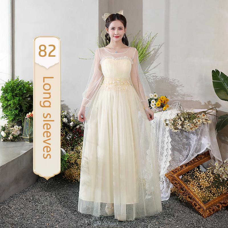 Product Introduction of Wanita Wedding Dress Bridesmaid Rok Fashion Perjamuan Flower Costume Elegant Maxi 29
