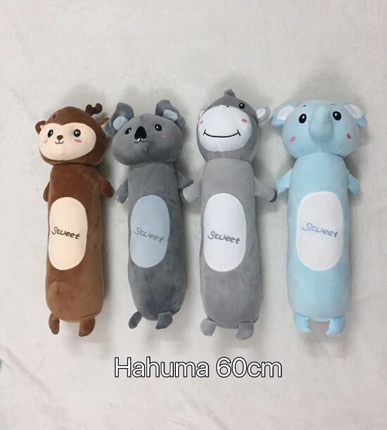  Gối Ôm Hình Thú Cho Bé 0–4 Tuổi – Gấu Bông Nhồi Bông 7D Mềm Êm Vải Nhung Cao Cấp 