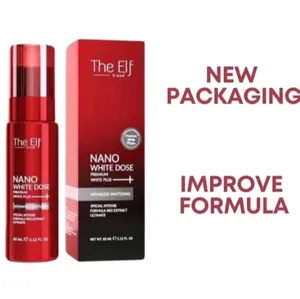 THE ELF NANO WHITE DOSE BODY SERUM 60ML READY STOCK (KEMASAN TERBARU) bodycare wangi lotion THAILAND