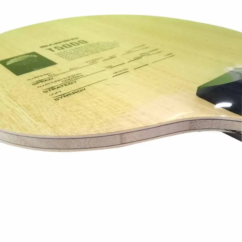 Lưỡi Vợt bóng bàn, SANWEI T5000 CARBON Chính Hãng, 5 + 2 Carbon, Cao su RXTON 1, Đen và Đỏ, Lưỡi bóng bàn T5000 6