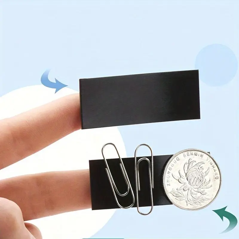 Self Adhesive Magnet Sticker, 90pcs/set Magnetic Soft Rubber Sticker, Multipurpose Magnet Sticker for DIY, Fridge, Bookmark, Car Decoration 2