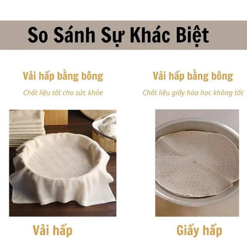 COMBO 5- 10 Tấm vải lọc, hấp thực phẩm kích thước 60x60cm 7