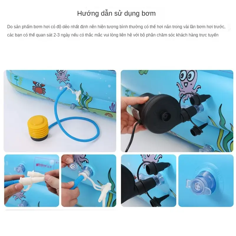 (HÀNG NK CHÍNH NGẠCH)Bể bơi cho bé chống trơn trượt có thể gấp gọn Đồ Chơi 6