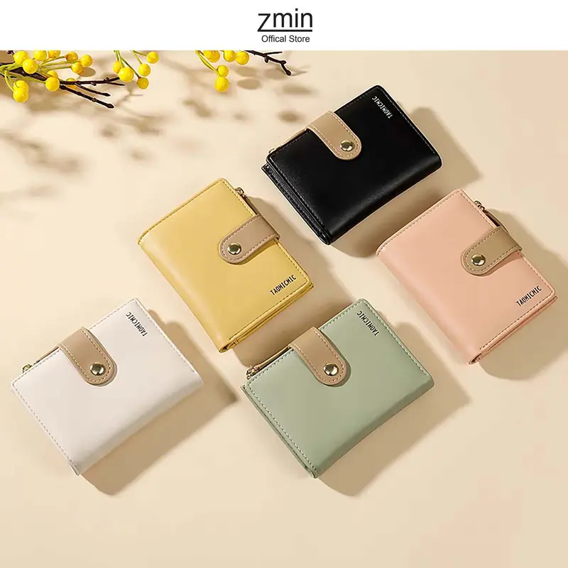 🙌New Store Great Deal 30 Off 🙌Ví đựng tiền nữ mini cầm tay Zmin, chất liệu cao cấp có thể bỏ túi - V033 1