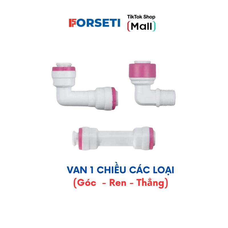 Van 1 Chiều VUÔNG Nối Nhanh Dành Cho Máy Lọc Nước (Kh Chuyển Đổi Từ Màng RO50 Có Vỏ Sang Màng RO100 Đúc Khuôn)