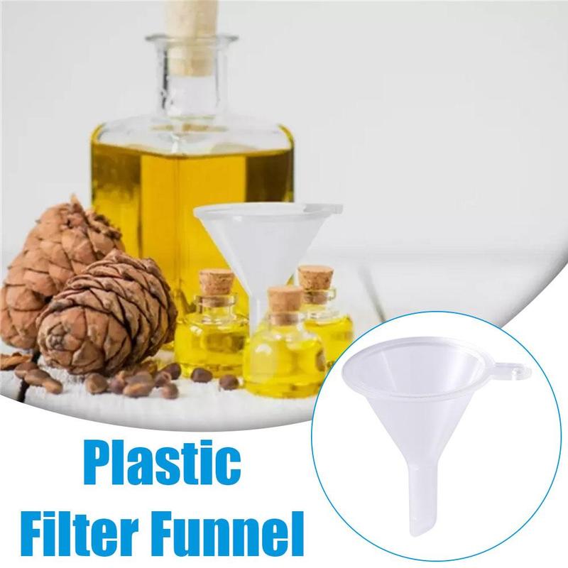 Product Introduction of Mini Clear Funnel Plastic Small Funnel Set For Perfumes Powder Cosmetic Oils Lab Bottles Filling Tools 18